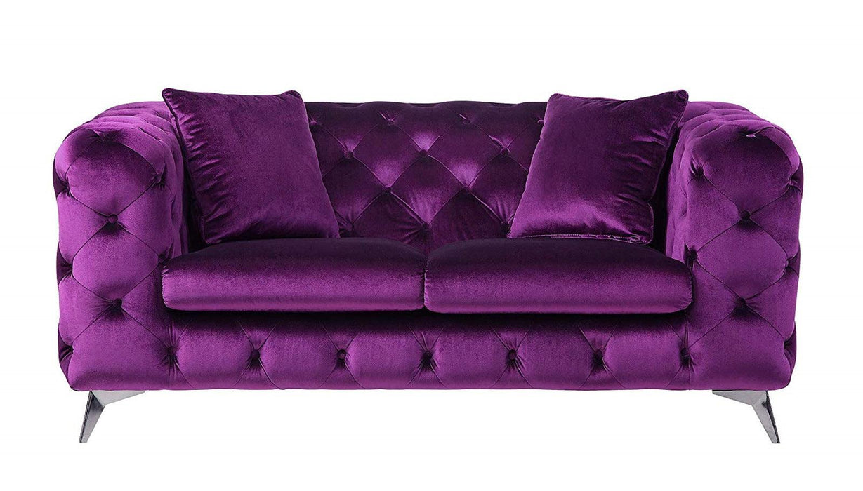 Acme Furniture Atronia Loveseat in Purple 54906 - Imperial Furniture (Las Vegas, NV) - Multi Location