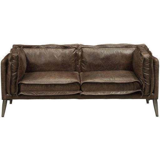 Acme Furniture Porchester Loveseat in Distress Chocolate 52481 - Imperial Furniture (Las Vegas, NV) - Multi Location