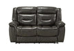 Acme Imogen Power Motion Loveseat in Gray Leather-Aire 54806 - Imperial Furniture (Las Vegas, NV) - Multi Location