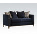 Acme Phaedra Loveseat with 4 Pillows in Blue Fabric 52831 - Imperial Furniture (Las Vegas, NV) - Multi Location