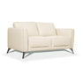 Malaga Cream Leather Loveseat - Imperial Furniture (Las Vegas, NV) - Multi Location