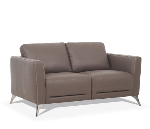 Malaga Taupe Leather Loveseat - Imperial Furniture (Las Vegas, NV) - Multi Location