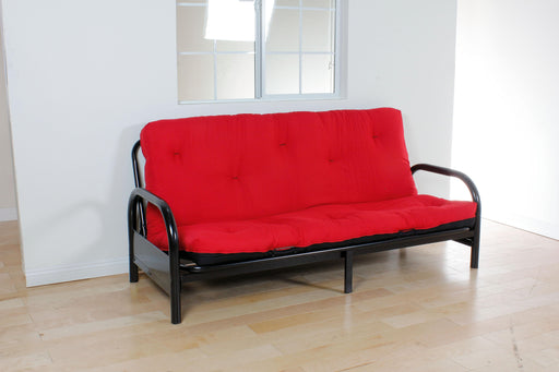 Nabila Red & Black Full Futon Mattress, 6"H - Imperial Furniture (Las Vegas, NV) - Multi Location
