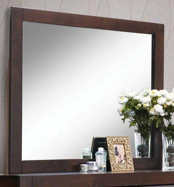 Acme Oberreit Mirror in Walnut 25794 - Imperial Furniture (Las Vegas, NV) - Multi Location