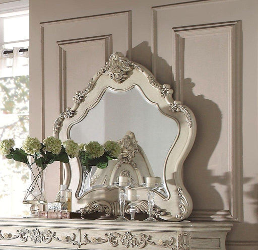 Acme Ragenardus Mirror in Antique White 27014 - Imperial Furniture (Las Vegas, NV) - Multi Location