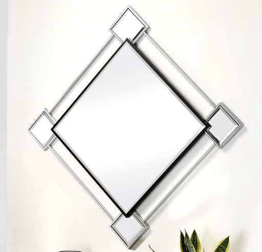 Asbury Mirrored & Chrome Accent Mirror (Wall) - Imperial Furniture (Las Vegas, NV) - Multi Location
