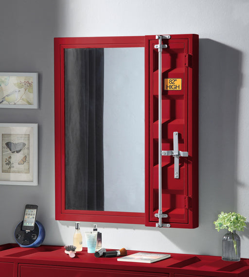 Cargo Red Vanity Mirror - Imperial Furniture (Las Vegas, NV) - Multi Location