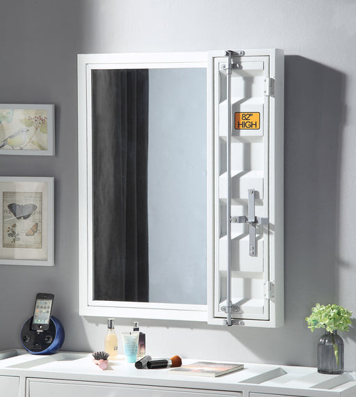 Cargo White Vanity Mirror - Imperial Furniture (Las Vegas, NV) - Multi Location