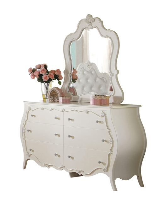 Edalene Pearl White Mirror - Imperial Furniture (Las Vegas, NV) - Multi Location