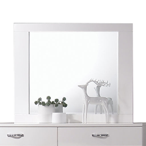 Naima II White High Gloss Mirror - Imperial Furniture (Las Vegas, NV) - Multi Location