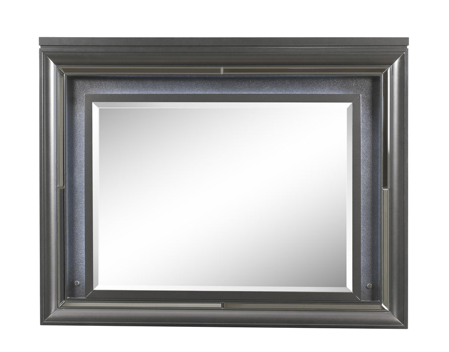 Sawyer Metallic Gray Mirror (LED) - Imperial Furniture (Las Vegas, NV) - Multi Location