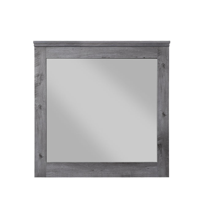 Vidalia Rustic Gray Oak Mirror - Imperial Furniture (Las Vegas, NV) - Multi Location