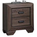 Acme Lyndon Nightstand in Weathered Gray Grain 26023 - Imperial Furniture (Las Vegas, NV) - Multi Location