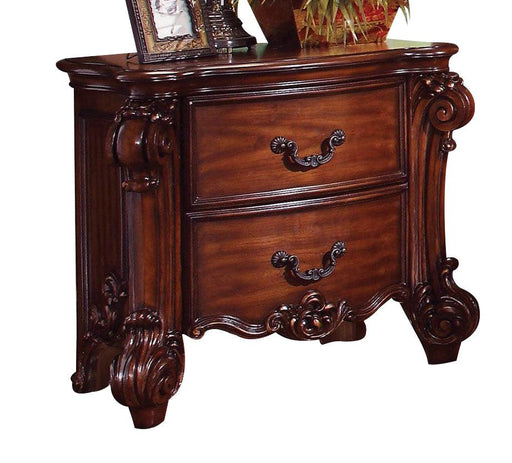 Acme Vendome Traditional Two Drawer Nightstand in Cherry 22003 CLOSEOUT - Imperial Furniture (Las Vegas, NV) - Multi Location