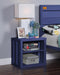 Cargo Blue Nightstand (USB) - Imperial Furniture (Las Vegas, NV) - Multi Location