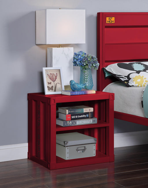 Cargo Red Nightstand (USB) - Imperial Furniture (Las Vegas, NV) - Multi Location