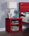 Cargo Red Nightstand (USB) - Imperial Furniture (Las Vegas, NV) - Multi Location