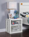 Cargo White Nightstand (USB) - Imperial Furniture (Las Vegas, NV) - Multi Location