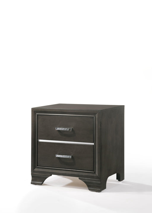Carine II Gray Nightstand - Imperial Furniture (Las Vegas, NV) - Multi Location