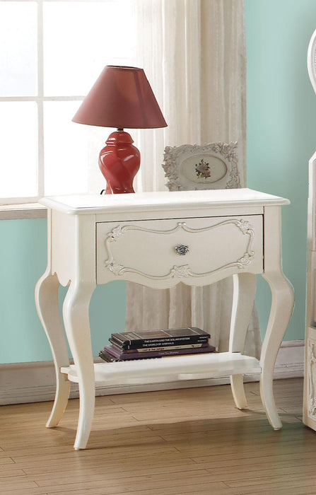 Edalene Pearl White Nightstand - Imperial Furniture (Las Vegas, NV) - Multi Location