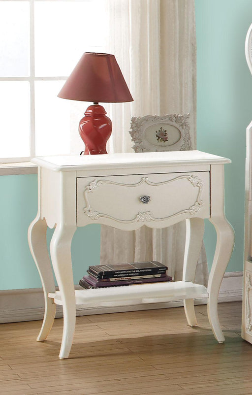 Edalene Pearl White Nightstand - Imperial Furniture (Las Vegas, NV) - Multi Location