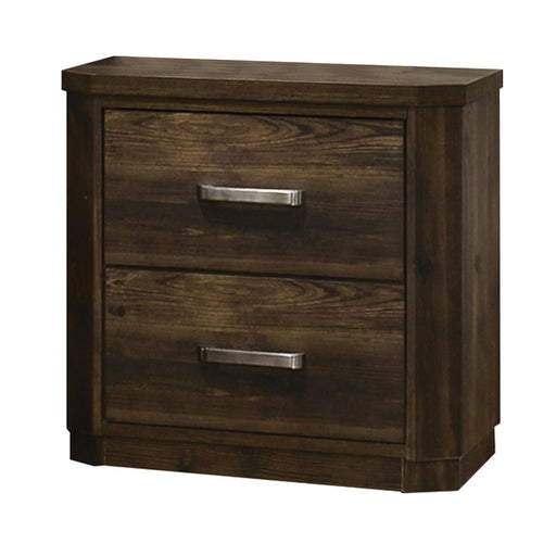 Elettra Rustic Walnut Nightstand - Imperial Furniture (Las Vegas, NV) - Multi Location