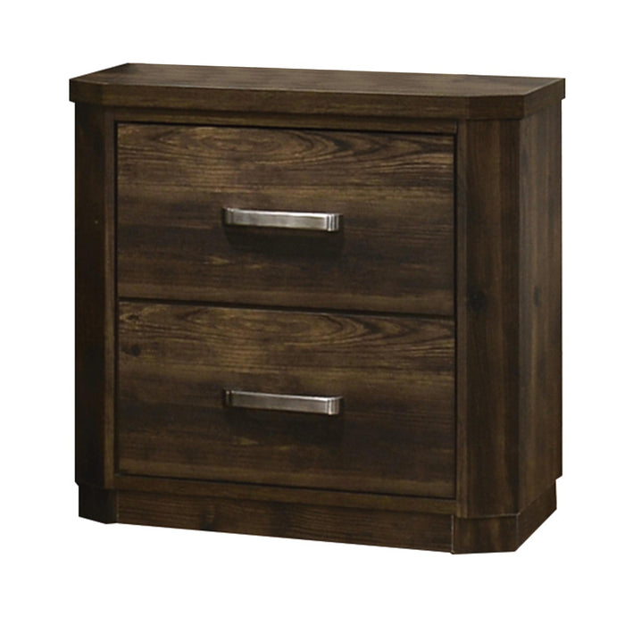 Elettra Rustic Walnut Nightstand - Imperial Furniture (Las Vegas, NV) - Multi Location