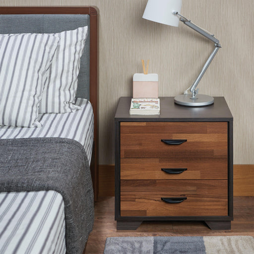 Eloy Walnut & Espresso Accent Table - Imperial Furniture (Las Vegas, NV) - Multi Location