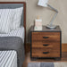 Eloy Walnut & Espresso Accent Table - Imperial Furniture (Las Vegas, NV) - Multi Location