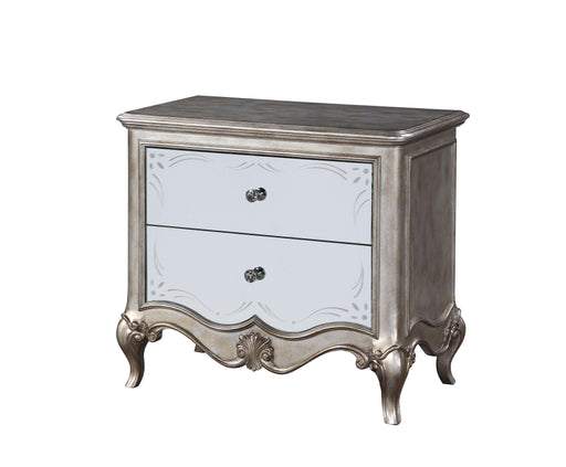 Esteban Antique Champagne Nightstand (2 Drw) - Imperial Furniture (Las Vegas, NV) - Multi Location
