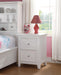 Lacey White Nightstand (2 DRAWERS) - Imperial Furniture (Las Vegas, NV) - Multi Location