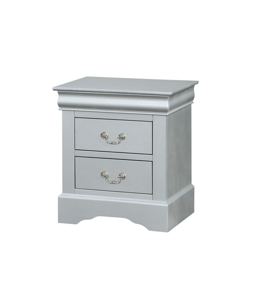 Louis Philippe III Platinum Nightstand - Imperial Furniture (Las Vegas, NV) - Multi Location