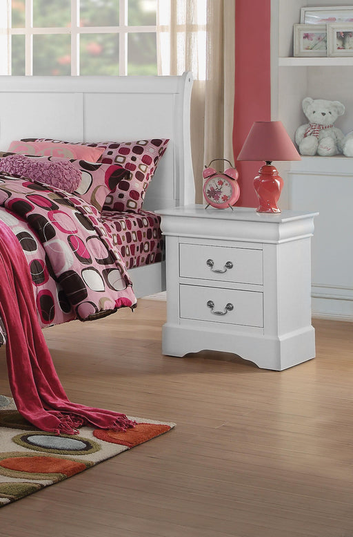 Louis Philippe III White Nightstand - Imperial Furniture (Las Vegas, NV) - Multi Location