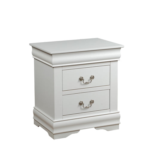 Louis Philippe White Nightstand - Imperial Furniture (Las Vegas, NV) - Multi Location