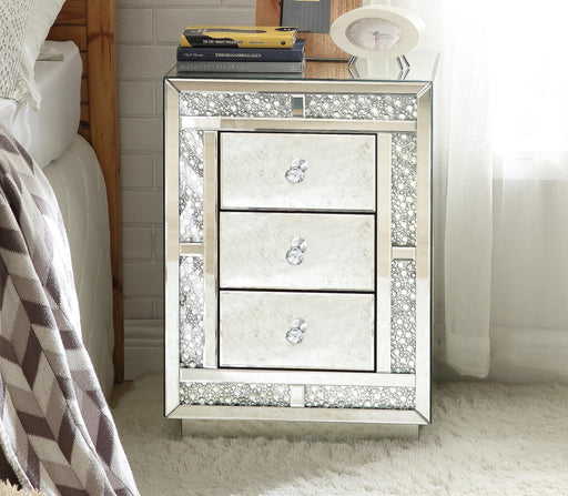 Mallika Mirrored & Faux Crystals Accent Table - Imperial Furniture (Las Vegas, NV) - Multi Location