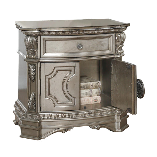 Northville Antique Silver Nightstand (WOOD TOP) - Imperial Furniture (Las Vegas, NV) - Multi Location