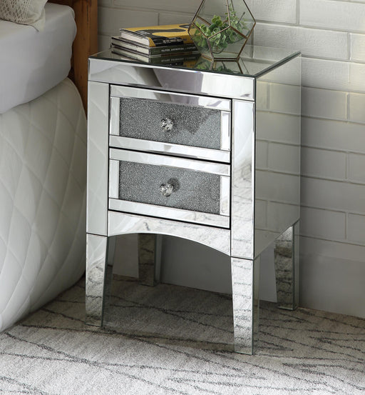 Nowles Mirrored & Faux Stones Accent Table - Imperial Furniture (Las Vegas, NV) - Multi Location