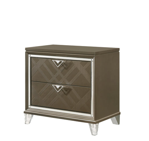 Skylar Dark Champagne Nightstand - Imperial Furniture (Las Vegas, NV) - Multi Location