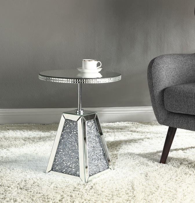 Noralie Mirrored & Faux Diamonds Accent Table - Imperial Furniture (Las Vegas, NV) - Multi Location