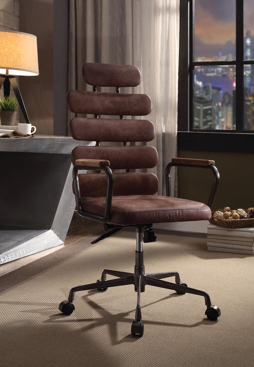 Calan Vintage Whiskey Top Grain Leather Office Chair - Imperial Furniture (Las Vegas, NV) - Multi Location