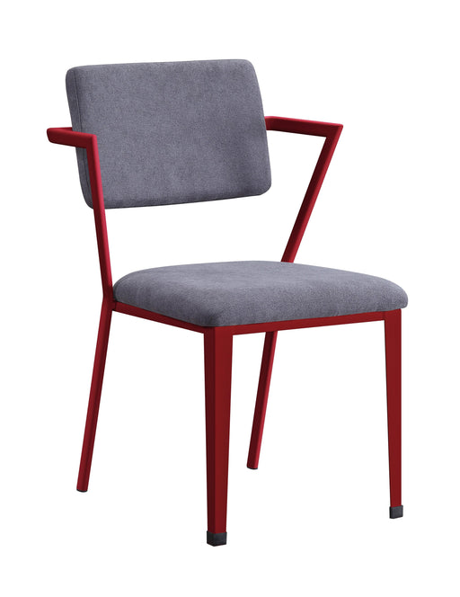 Cargo Gray Fabric & Red Chair - Imperial Furniture (Las Vegas, NV) - Multi Location