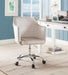 Cosgair Champagne Velvet & Chrome Office Chair - Imperial Furniture (Las Vegas, NV) - Multi Location