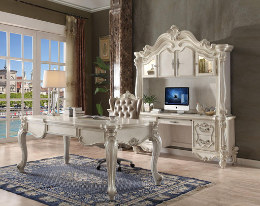 Versailles Vintage Gray PU & Bone White Office Chair - Imperial Furniture (Las Vegas, NV) - Multi Location