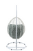 Simona Green Fabric & White Wicker Patio Swing Chair with Stand - Imperial Furniture (Las Vegas, NV) - Multi Location