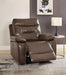 Aashi Brown Leather-Gel Match Recliner (Power Motion) - Imperial Furniture (Las Vegas, NV) - Multi Location