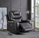 Braylon Magnetite PU Recliner (Power Motion) - Imperial Furniture (Las Vegas, NV) - Multi Location
