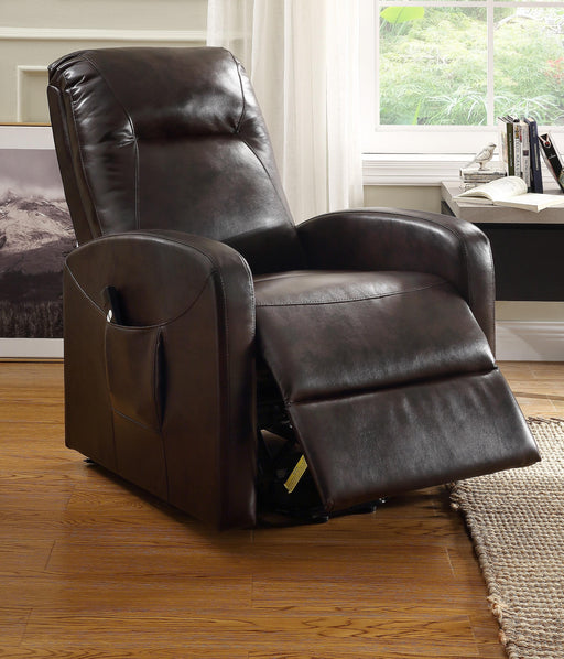 Kasia Espresso PU Recliner w/Power Lift - Imperial Furniture (Las Vegas, NV) - Multi Location