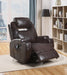 Waterlily Brown PU Rocker Recliner (Motion) - Imperial Furniture (Las Vegas, NV) - Multi Location