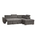 Acme Thelma Sectional Sofa w/ Sleeper & Ottoman in Gray 50275 - Imperial Furniture (Las Vegas, NV) - Multi Location