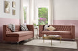Rhett Dusty Pink Velvet Sectional Sofa - Imperial Furniture (Las Vegas, NV) - Multi Location